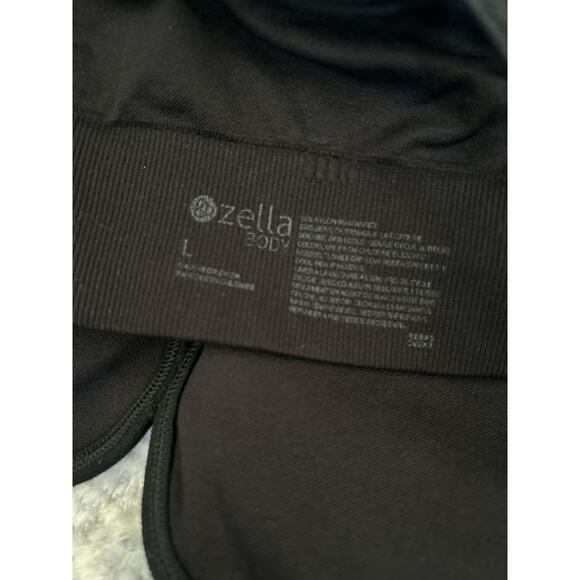 Zella Body Rhythm Sports Double Strap Back Seamless Bra Black Size Large - Picture 5 of 6